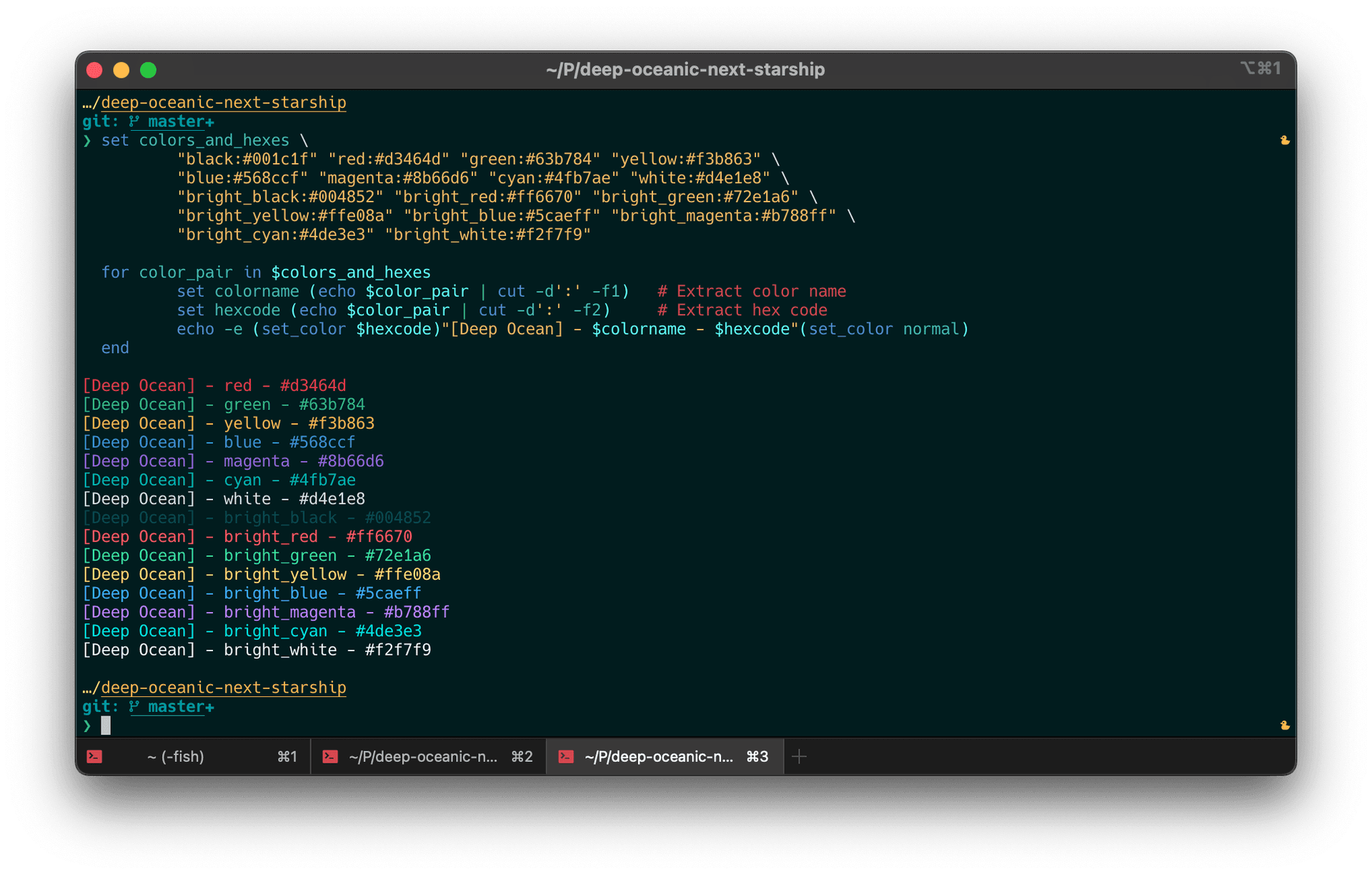 iTerm2 Theme Screenshot